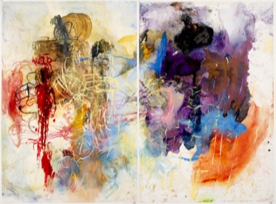 In the Naked Shadow of a Boxer Gone Diptych